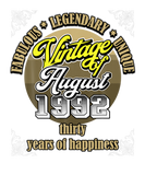 Discover 30Th Birthday August 1992 Vintage 30 Years Legenda