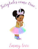 Discover Princess Unicorn Pastel Rainbow Ethnic Baby