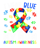 Discover I Wear Blue For My Mom Autism Awareness Ribbon Puz