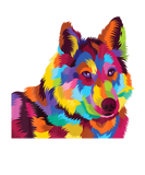 Discover Colorful German Shepherd Cute Dog's Head Artistic