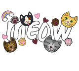 Discover MEOW! Heavenly Cute Doodle Cats, Hearts, and Paws