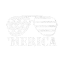 Discover Merica Messy Bun Sunglasses American USA Flag 4Th