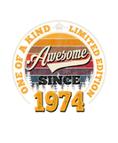Discover Awesome Since 1974 48Th Birthday Gift For 48 Years