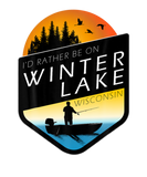 Discover I'd Rather Be On Winter Lake Wisconsin Fishing