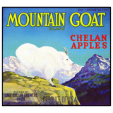 Discover Mountain Goat Apples Vintage Crate Label