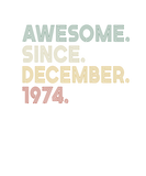 Discover Vintage 48Th Birthday Awesome Since December 1974