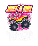 Discover Just A Girl Who Love Monster Trucks Yellow Flames