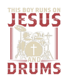 Discover This boy loves Jesus and drums | Gift Idea