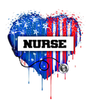 Discover Nurse Heart Firework American Flag 4Th Of July