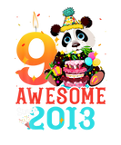 Discover Awesome Since 2013 9 Years Old Panda 9Th Birthday