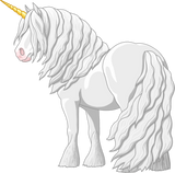 Discover White Gypsy Vanner Draft Horse Unicorn