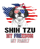 Discover Shih Tzu American Flag Patriotic Dog Lover