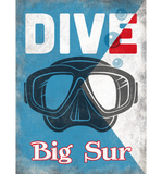 Discover Big Sur Vintage Scuba Diving Mask