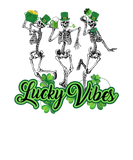 Discover Dancing Skeleton Lucky Vibes Funny St Patrick's Da