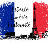 Discover French Flag Liberté Egaliteé Fraternité Eiffel