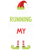 Discover I Love Running Running's My Favorite Christmas Elf