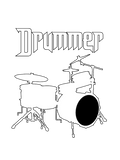 Discover Drummer White T-Shirts