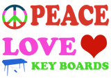 Discover Peace love Keyboards T-Shirts