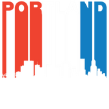 Discover Red White And Blue Portland Oregon Skyline T-Shirts