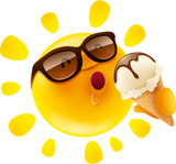 Discover Sun ice cream glasses heat summer cool art vector T-Shirts