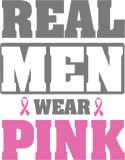 Discover Breast cancer - Real men wear pink T-Shirts