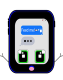 Discover iPhone "Feed Me" (blue)