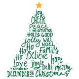 Discover Christmas Tree Hope Joy Mistletoe Believe Jingle
