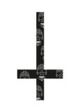 Discover Inverted cross with skulls