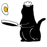 Discover Black Cat Frying Eggs Funny Animal Lover T-Shirts