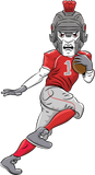Discover custom trojan mascot football