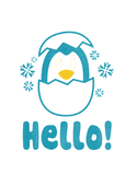 Discover Hello Penguin Kids T-shirt