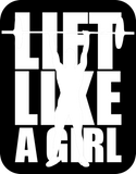 Discover Lift like a girl black T-Shirts