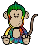 Discover Tie Dye Monkey T-Shirts