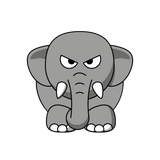 Discover I Hate People Funny Elephant T-Shirts T-Shirts Gift