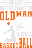 Discover An Old Man With Basketball T-Shirts