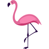 Discover flamingo wildlife standing pink beak pink T-Shirts