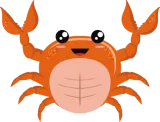 Discover Orange Crab Cartoon for Crab Lovers T-Shirts