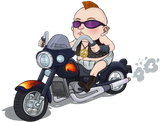 Discover Motorbike Biker Motorcyclist Chopper Baby Punk T-Shirts