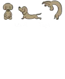 Discover Daschund Yoga for Women & Men | Namaste Om Dog Dark T-Shirts