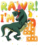 Discover Dinosaur Birthday T-Shirts 4th Years Old Rawr I'm 4