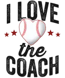 Discover I Love The Coach Baseball T-Shirts Mother Mom Coach's Wife