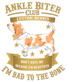 Discover Basset Hound Dogs Bad to the Bone T-Shirts