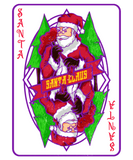 Discover Santa Claus Card T-Shirts Funny Christmas Playcard