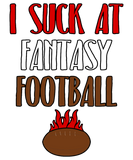 Discover Suck at Fantasy Football Funny Team T ShirtShirt for Men T-Shirts