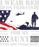 Discover Red Friday T-Shirts For Veteran Military Aunt
