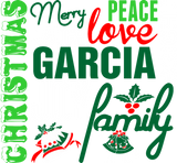 Discover Merry Christmas Garcia Family T-Shirts