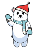 Discover Animal Children Polar Bear Christmas Winter Gift T-Shirts