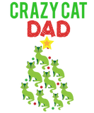 Discover Crazy Christmas Cat Dad T-Shirts