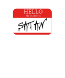 Discover Hello My Name is Satan T-Shirts Funny Devil Costume
