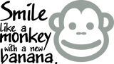 Discover smile like a monkey | funny T-Shirts banana ape comic